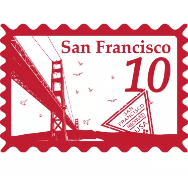 Autoaufkleber san francisco wahrzeichen - TenStickers