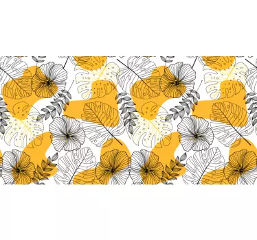 Klebefolie für Möbel Blumenmuster kallax - TenStickers