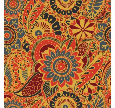 Klebefolie für Möbel Vintage blumen für kallax - TenStickers