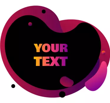 Personalisierter sticker mit anpassbarem fettdruck - TenStickers