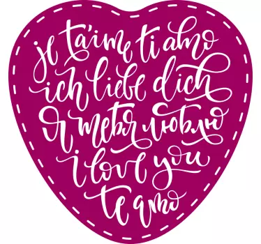 Wandtattoo rezept herzlichste liebesbotschaften - TenStickers