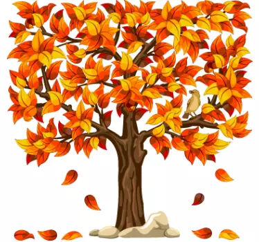 Wandtattoo Baum Herbst - TenStickers