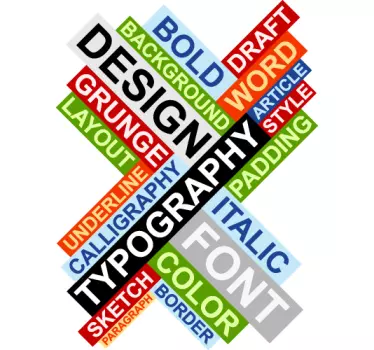 Design Text Aufkleber - TenStickers