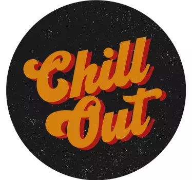 Wandspruch chill out typografie - TenStickers