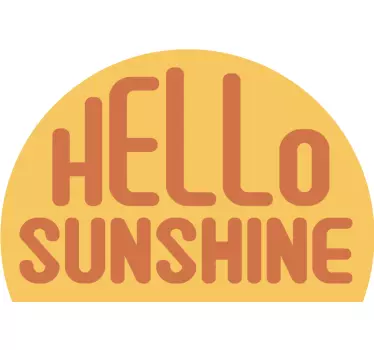 Wandspruch sonnige begrüßungsbotschaft - TenStickers