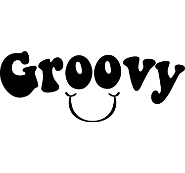 Wandspruch im groovigen design - TenStickers