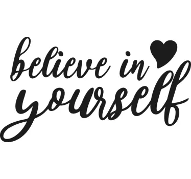 Wandtattoo zitat positive affirmation aussage - TenStickers