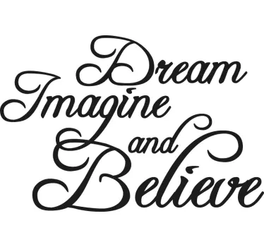 Wandtattoo Zitat inspirierende phrase kunst - TenStickers