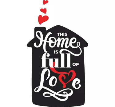 Wandtattoo zitat dieses zuhause ist voller liebe - TenStickers
