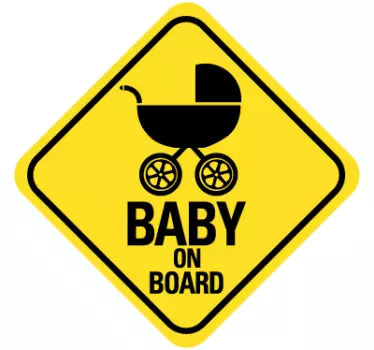 Baby on board Schild Aufkleber - TenStickers