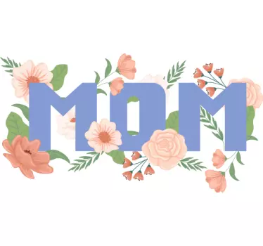 Wandtattoo zitat florales mama design - TenStickers