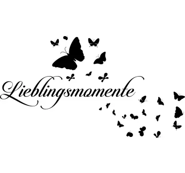 Sticker Zitat Beste momente - TenStickers