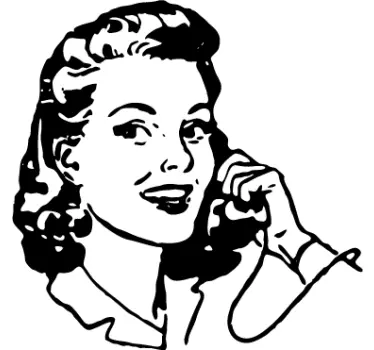 Frau der 40er Jahre Aufkleber - TenStickers