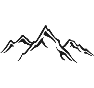 Sticker Natur Große Größe des bergdesigns - TenStickers