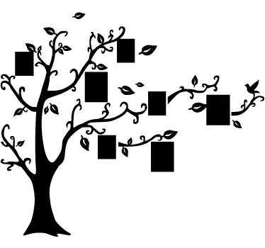 Wandtattoo Baum mit Fotos - TenStickers