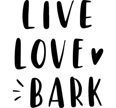 Wandtattoo zitat lebe liebe bell - TenStickers