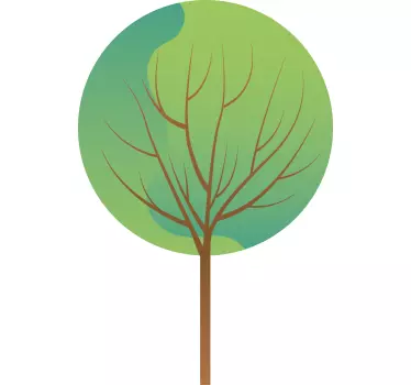 Wandtattoo pflanzen abstraktes baum-motiv - TenStickers