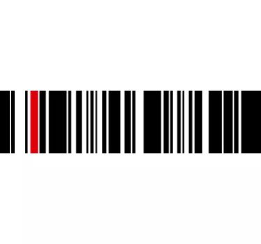 Moderner Barcode Sticker - TenStickers