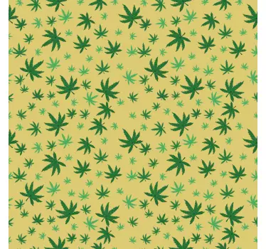 Klebefolie für Möbel Nahtloses cannabis-muster - TenStickers