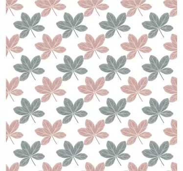Klebefolie für Möbel Rosa und blaue blätter acryl - TenStickers
