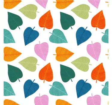 Klebefolie für Möbel Originelle bunte blättermuster - TenStickers