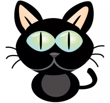 Katze Laptop Aufkleber - TenStickers