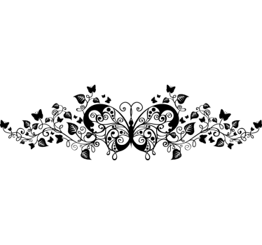 Schmetterling Verzierung Aufkleber - TenStickers