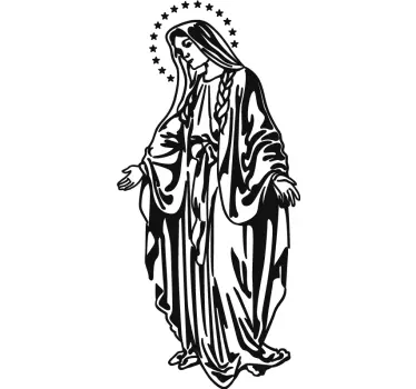 Jungfrau Maria Sticker - TenStickers