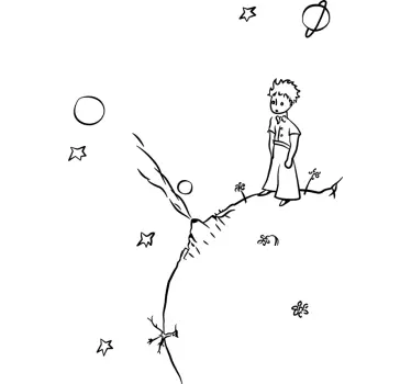 Der kleine Prinz Sticker - TenStickers