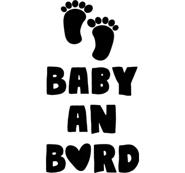 Baby Autoaufkleber Benutzerdefinierte füße - TenStickers