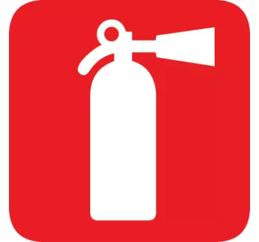 Feuerlöscher Sticker - TenStickers