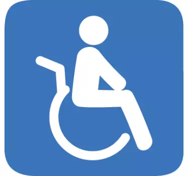 Behindertentoilette Aufkleber - TenStickers