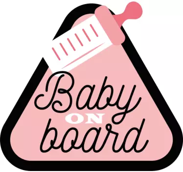 Baby Autoaufkleber Verkehrszeichen baby mädchen - TenStickers