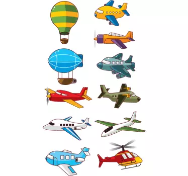 Flugzeuge Aufkleber - TenStickers