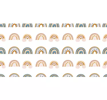 Klebefolie für Möbel Muster des handgezeichneten herbstregenbogen - TenStickers