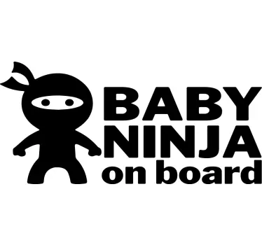 Baby Autoaufkleber Ninja-baby-design - TenStickers
