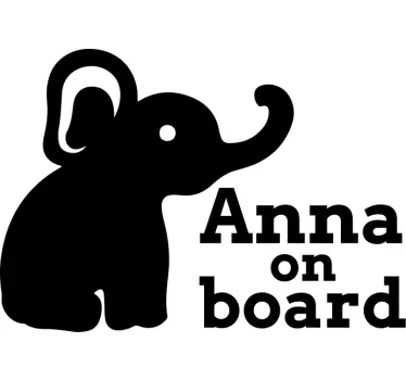 Baby Autoaufkleber Süßer elefant - TenStickers