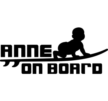 Baby Autoaufkleber Babyboy-surfer-design - TenStickers