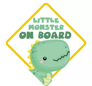 Baby Autoaufkleber Kleines monster - TenStickers