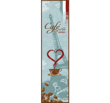 Cafe au lait Kühlschrank Aufkleber - TenStickers