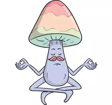 Wandtattoo Pflanzen meditierender pilz - TenStickers