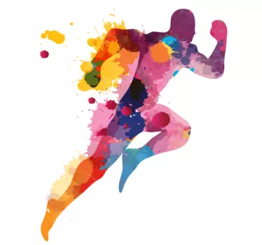 Bunter Läufer Wandtattoo Jugendzimmer - TenStickers