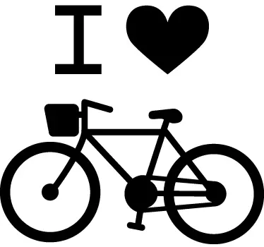 I love bikes Aufkleber - TenStickers