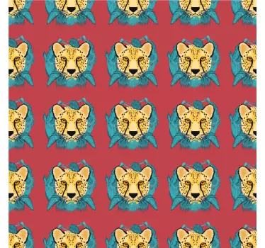 Klebefolie für Möbel Leopardengrafik im orientalischen stil - TenStickers