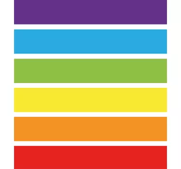 Treppen Sticker Regenbogenfarbenblöcke - TenStickers