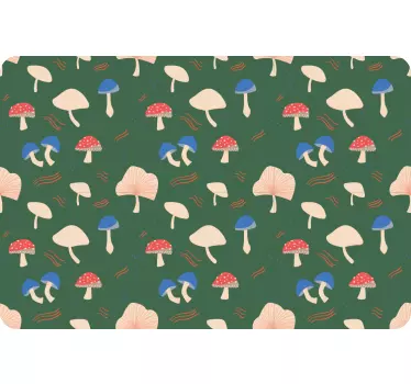 Notebook Aufkleber Rote und weiße realistische pilze - TenStickers