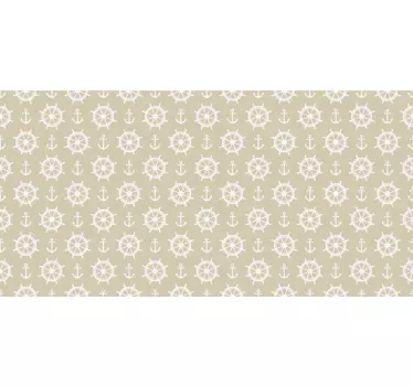 Klebefolie für Möbel Vintage nautische elemente Muster - TenStickers