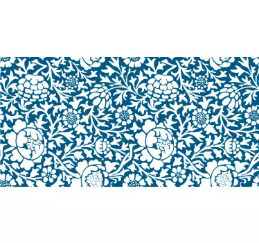 Klebefolie für Möbel Marineblaue flora - TenStickers
