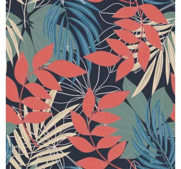 Klebefolie für Möbel Modernes elegantes fauna- und flora-muster - TenStickers