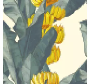 Wandtattoo Pflanzen bananenblatt-muster - TenStickers
